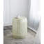 Tabouret d'appoint cylindrique crème et vert 14 x 14 x 18 po à rayures