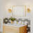Modern Bathroom Vanity Light Fixture With Clear Glass Shade, Wall Mounted Lamp For Over Mirror, Hallway, Bedroom, Featuring E26 Socket And Up/Down Mounting Options