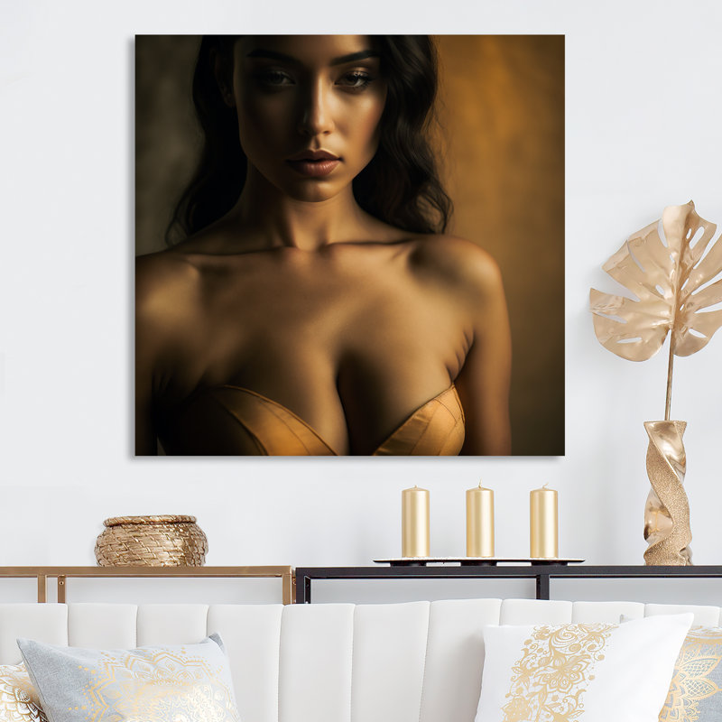 Intimité intime I - reproduction sur toile, H 24 po x l 24 po x P 1 po, Toile tendue