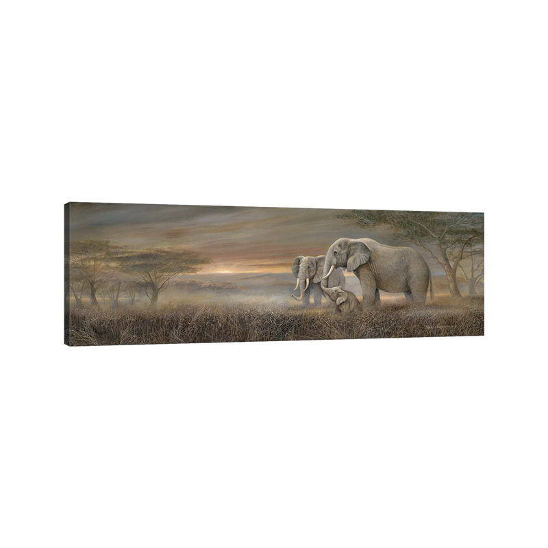 Gentle Giants by Ruane Manning - Wrapped Canvas Panoramic Print, 40.64 cm H x 121.92 cm W x 1.91 cm D