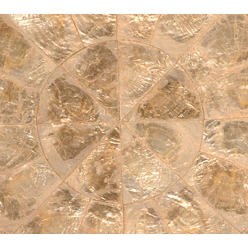 Round Capiz Placemat, Gold