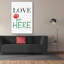 «Love Lives Here» par Cesare Bellassai, art mural sur toile-1309111890