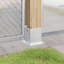 Post Bases Square 12 Pcs Galvanised Steel-552108850-552108852