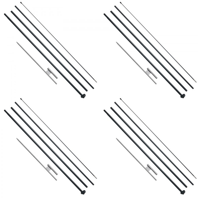 Ensemble de 4 mâts pour drapeau Feather