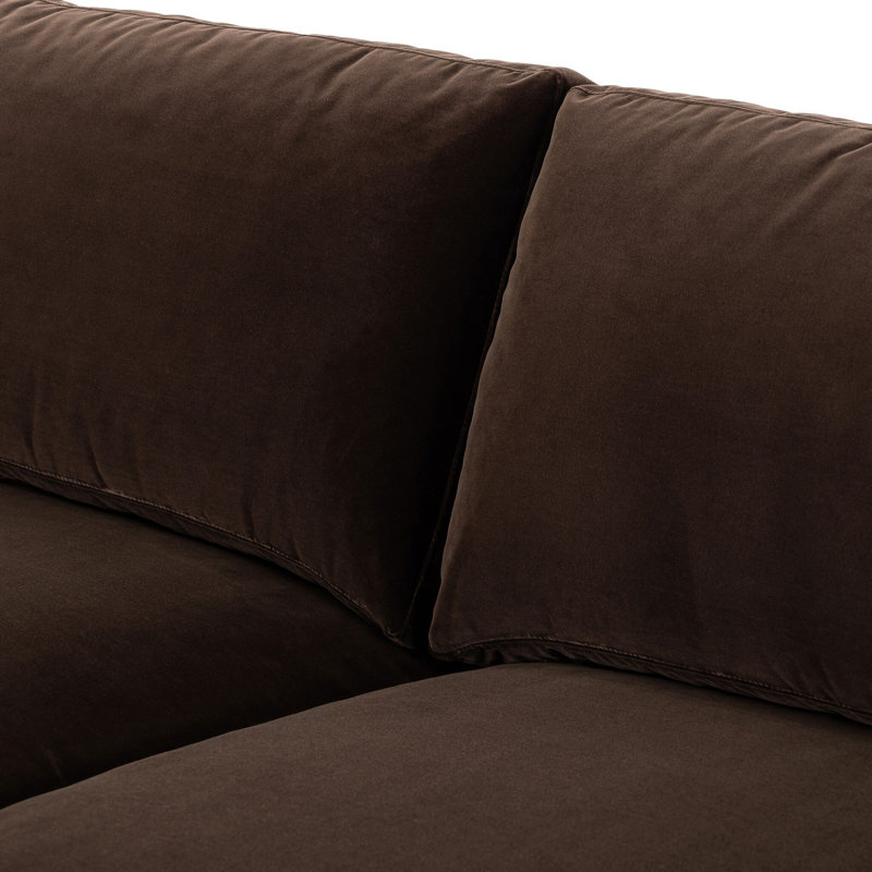 Katya Sofa, Surrey Cocoa, 33" W x 96.5" W x 39.75" D