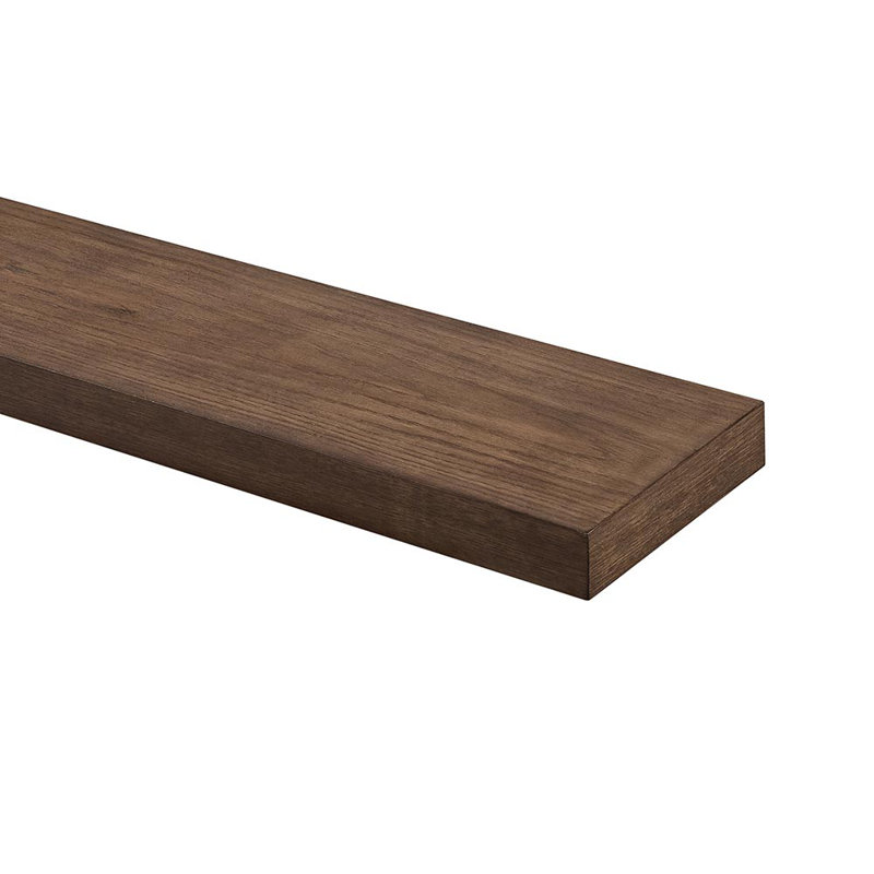 Alma White Oak Wood Floating Shelf, 36", Umber Stain