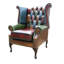 88Cm Wide Tufted Wingback Chair-75262728