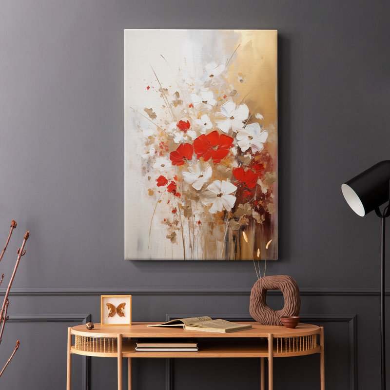 FLORAL Series CCDXLV III - Cavas enveloppés de galerie, H 18 po x l 12 po