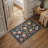 Vintage Floral Machine Washable Red / Green / Blue Indoor Area Rug with Non-Slip Backing-71821878