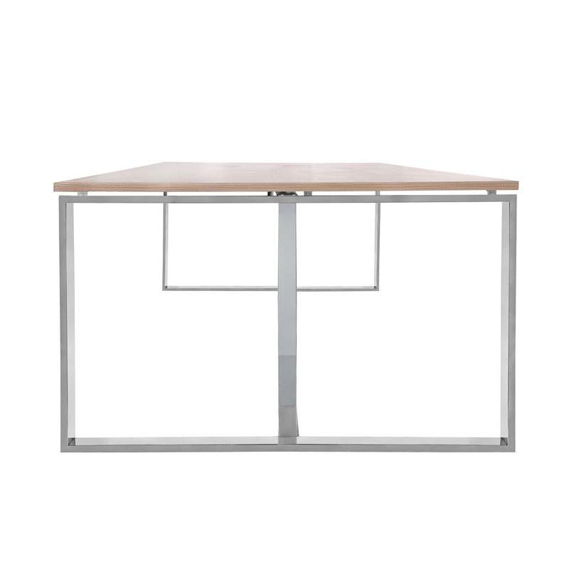 Table de conférence rectangulaire, Chêne clair, H 47,24 po x L 94,49 po x l 29,53 po