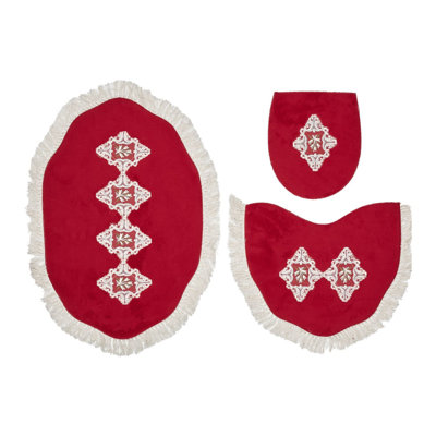 Non-Slip Bath Rug and Toilet seat Cover