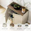 Buffet Modern Farmhouse 3-en-1 avec tablettes réglables, blanc