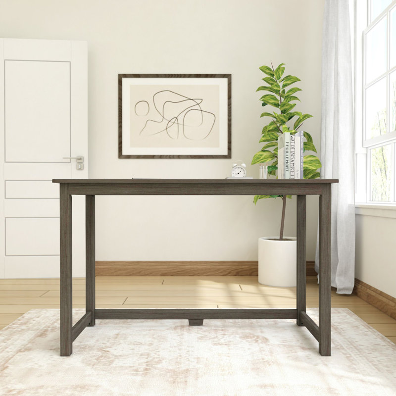 Essays Large Writing Desk, Clay, 29.75"H x 47.25"W x 19.75"D