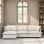Canapé modulaire avec repose-pieds Chenille-114344393