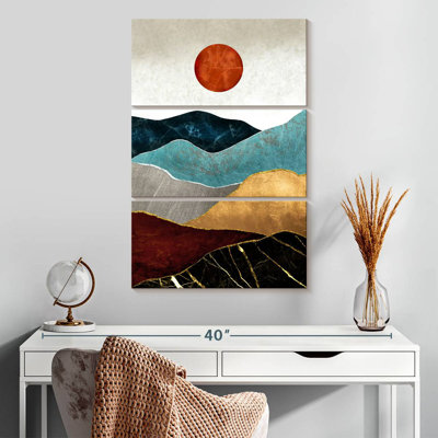 Alvord Abstract Mountain And Sun
