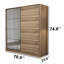 Armoire-penderie 2 portes avec 2 tiroirs-2045342442