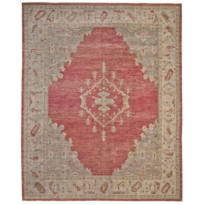 One-of-a-Kind 12'6" X 15'3" Old Wool Area Rug in
