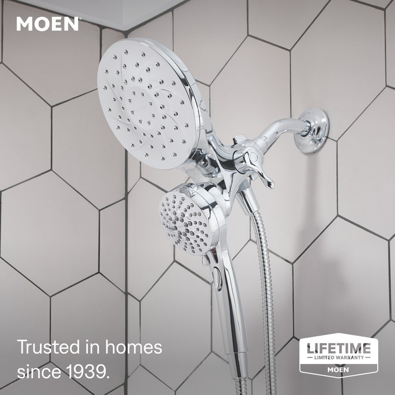 Engage Multi Function Dual Shower Head with Magnetix, Chrome