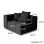 Chaise rembourrée en tissu de lin Kay-1810920758