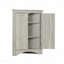 Armoire de rangement triangulaire pour salle de bain avec tablettes réglables, armoire de plancher autoportante-1426001472