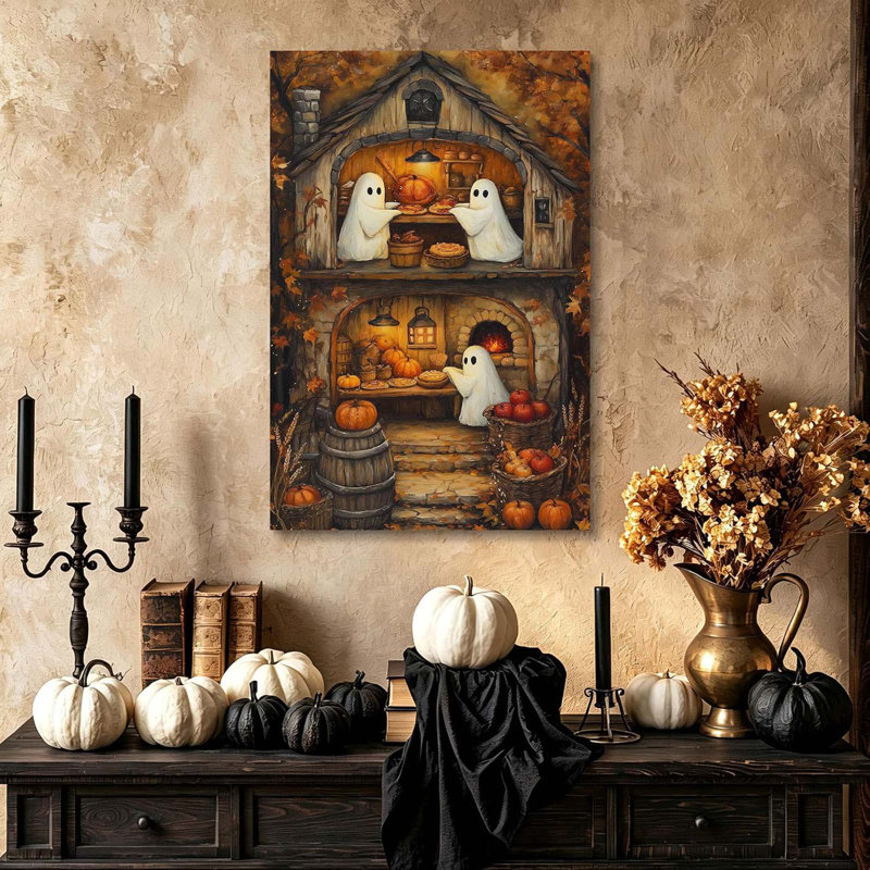 Ghost Cottage Bakery Canvas Wall Art 40x60cm
