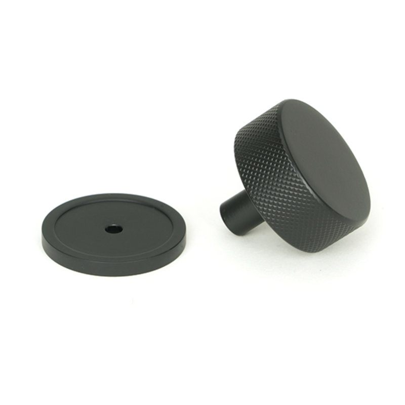 Round Knob, 4 cm, Matt Black
