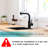 Modern Black Kitchen Sink Faucet With Pull Out Spray - Ceramic Filled, 360 Rotatable For And Bath Bar Swivel, Stainless Steel, Bathroom Sinks-1743123229
