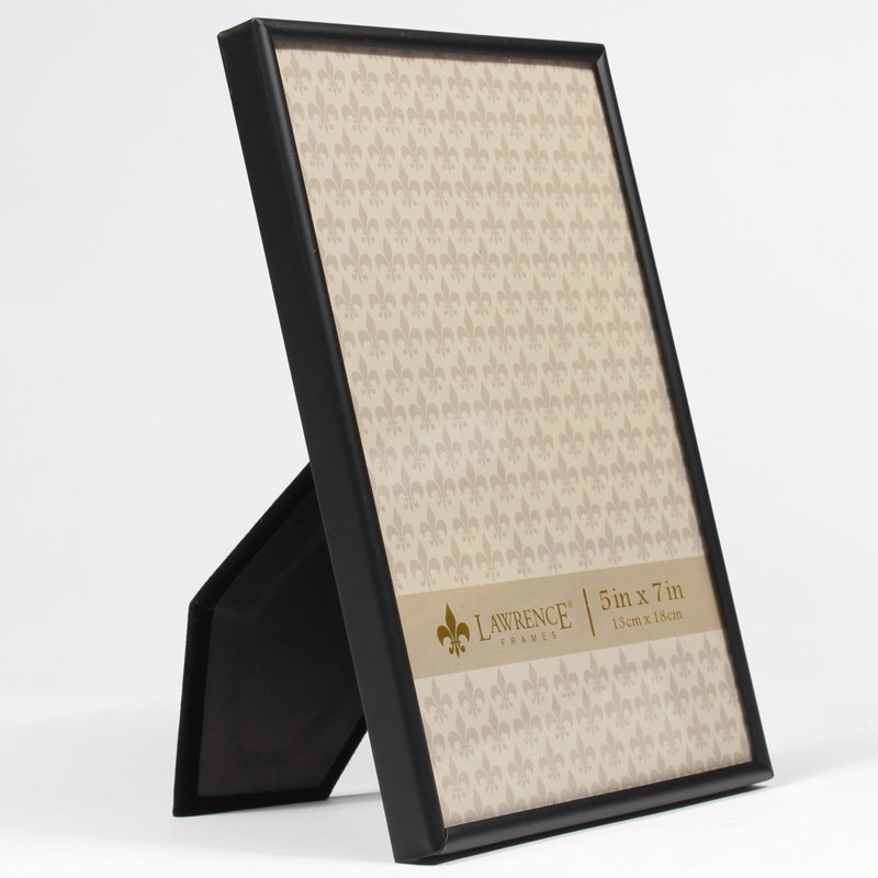 Panella Metal Matte Picture Frame, 5" x 7", Black