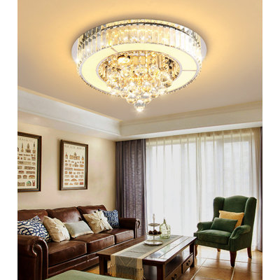 Glam Dimmable Crystal Chandelier
