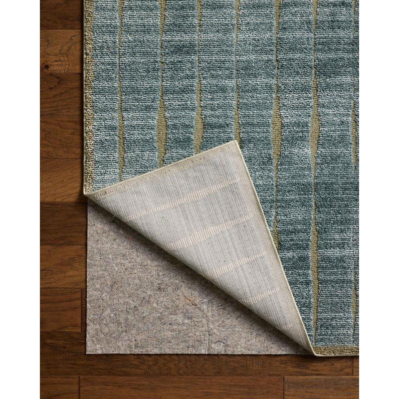 Chris Loves Julia x Loloi Calvin Ocean / Olive Area Rug, Rectangle 7'10" x 10'