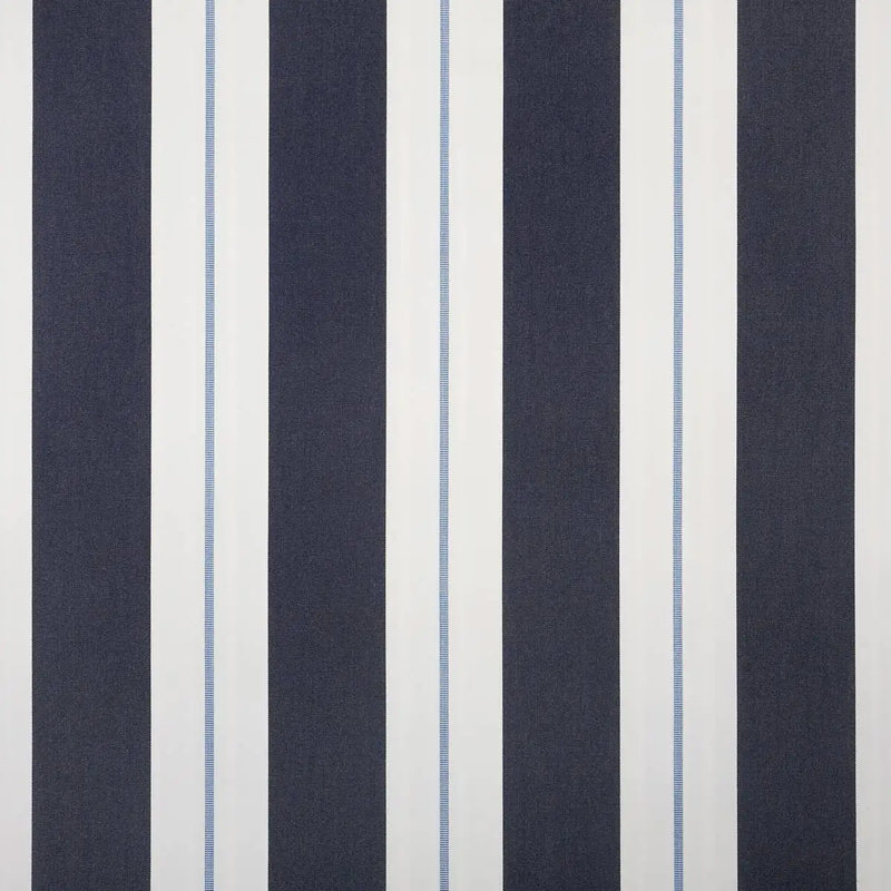 Giule Striped Sunbrella® Indoor/Outdoor Reversible Throw Pillow, 16" H x 16" W, Blue