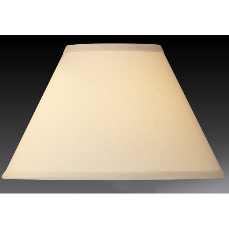Abat-jour empire en lin H 9,5 po x l 17 po (araignée), Beige clair