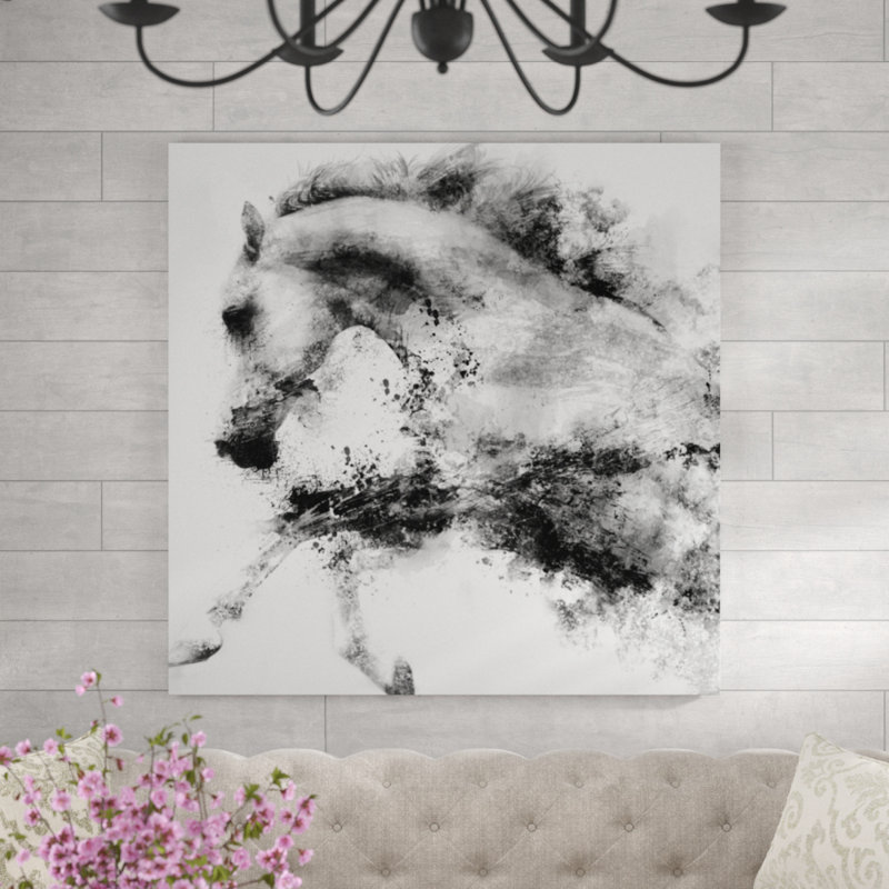 «The Splashing Water» par Sofia Fox - impression, Gel coupé au couteau, H 47 po x l 47 po x P 1,5 po
