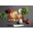 Bichon Frise Fall Glass Cutting Board Large
