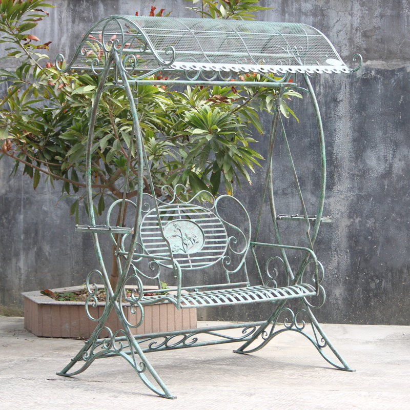 Banc de jardin en fer thermolaqué