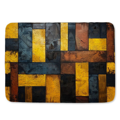 Tapis de salle de bain abstrait
