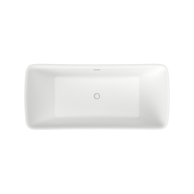 62'' x 29.5'' Freestanding Soaking Acrylic Bathtub