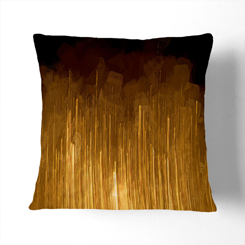 Abstract Square Throw Cushion, White, 55cm H x 55cm W x 20cm D
