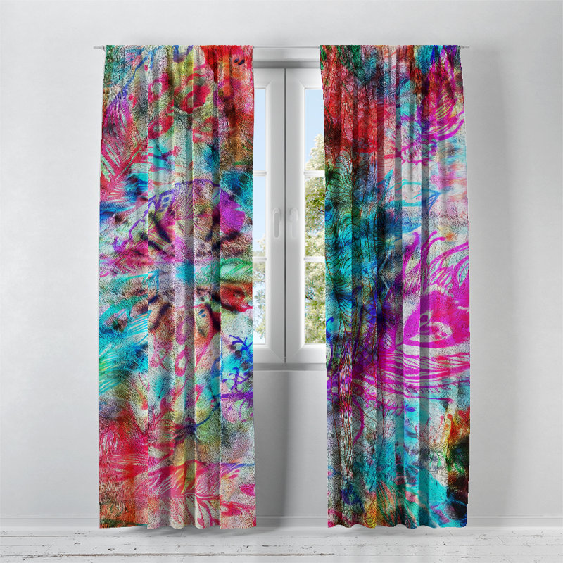 Semi Sheer Curtain Pair, 20" W x 52" L