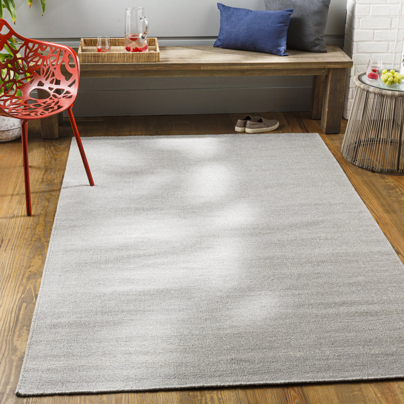 Area Rug in Gray, Rectangle 8' x 10'