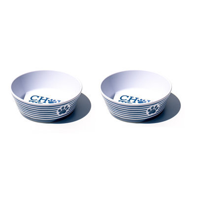 Chow Time Melamine Pet Bowl - Medium - 3 Cups - Blue
