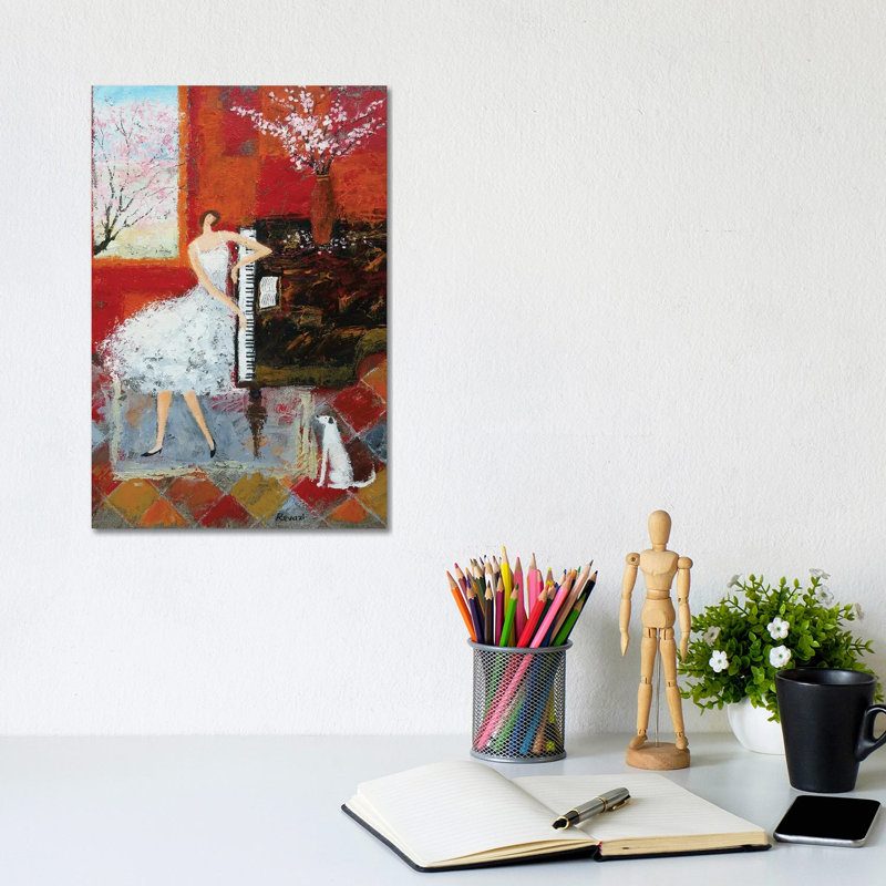 Spring Melody by Gia Revazi - Gallery-Wrapped Canvas Giclée on Canvas, 20.32 cm H x 30.48 cm W, Wrapped Canvas