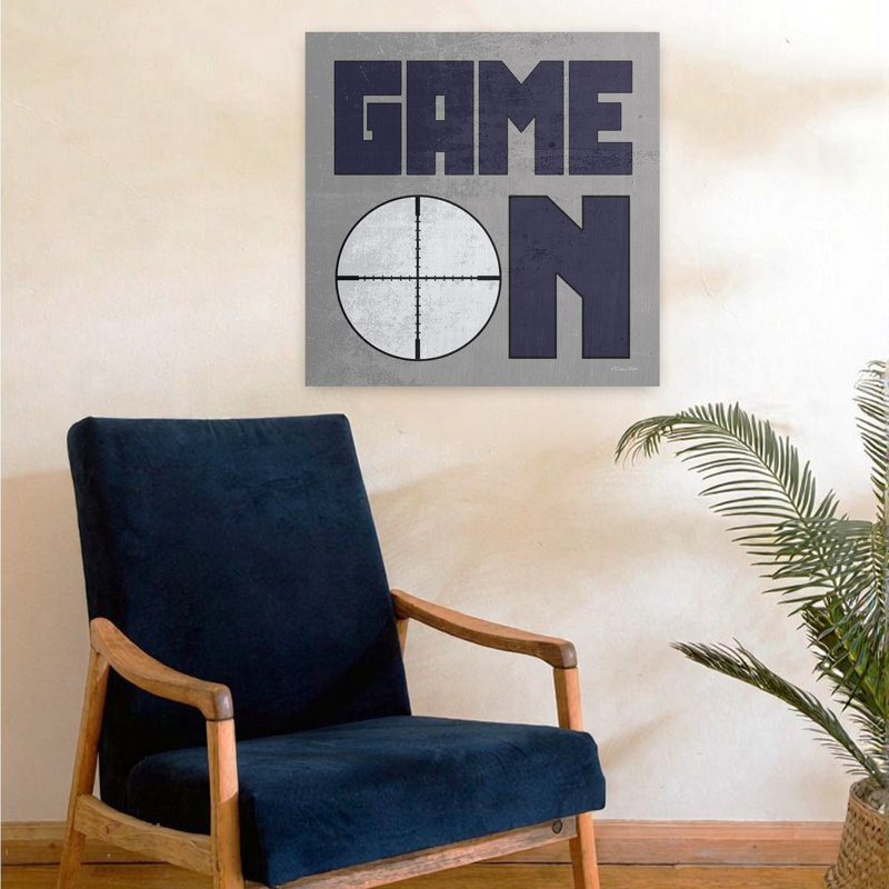 «Game On 2», art contemporain abstrait, H 24 po x l 24 po
