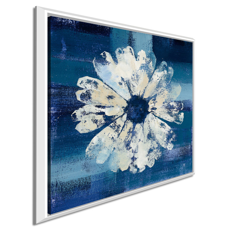 «Ocean Bloom II», reproduction sur toile, H 31,5 po x l 31,5 po x P 2 po, Cadre flottant blanc