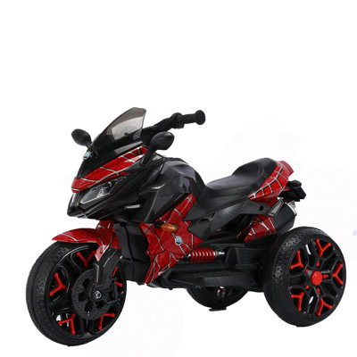 Electric Motorcycle  12 V Kids Toys Motorcycle/Kids Electric Car/Electric Ride On Toys  For  3 4 5 6 Years Boys Girls With Training  Wheels/Manual Throttle/ Drive By Hand/Lighting  Wheels
