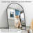 Matte Black Arch Vanity Mirror with Aluminum Alloy Frame, French Cleat Mounted Wall Decor Bathroom Vanity Mirror-119926305