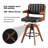 Adjustable Height Swivel Faux Leather Bar Stools (Set of 4)-146354427-146354424