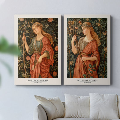 WM MORRIS Series CMXXVII-Premium Gallery Wrapped Canvas -Ready to Hang