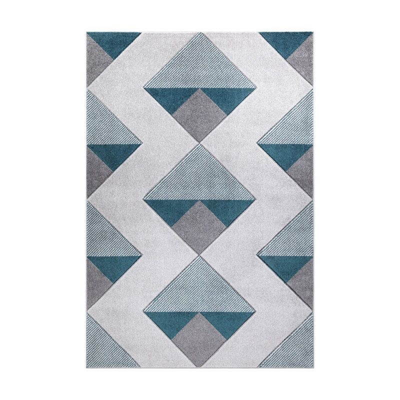Geometric Area Rug, Rectangle 60 x 110cm