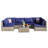 Accomac 6 - Person Modular Patio Conversation Set with Cushions-1568050247
